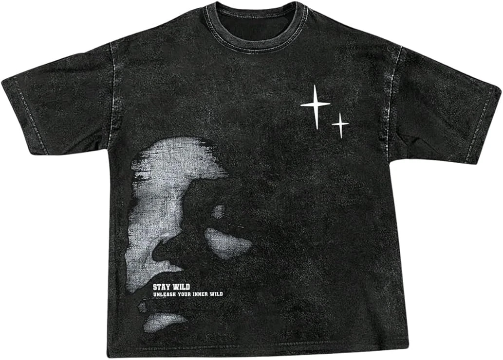 Zip Up Hoodie Grunge Jackets Streetwear Y2k Unisex Emo Vintage 2000s Outerwear Oversized Graphic Hoodies Star