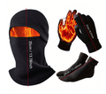 3-Piece Autumn And Winter Cold-Proof And Windproof Set, Including Face Mask Hat, Touchscreen Gloves